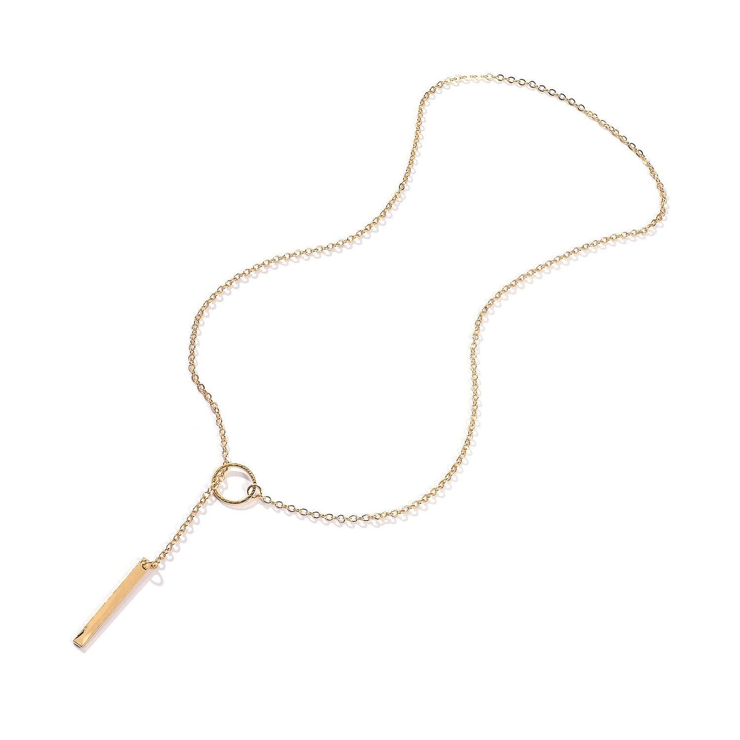 Simple Personality Circle Short Necklace For Women - Zambeel