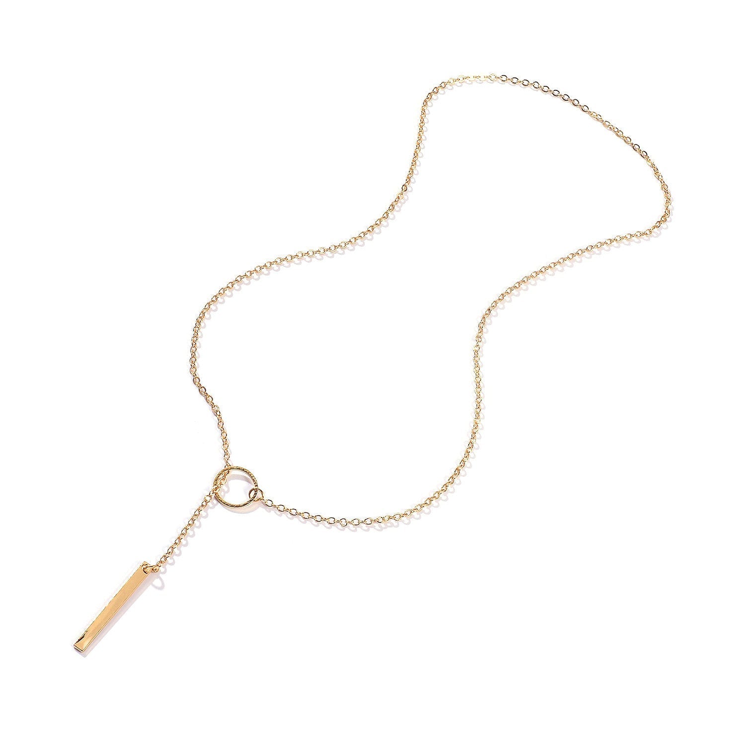 Simple Personality Circle Short Necklace For Women - Zambeel