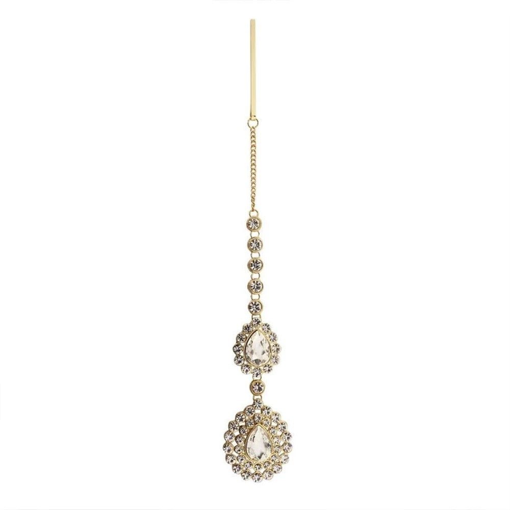 Simple Stylish Water Drop Forehead Chain Headdress Hair Band - Zambeel