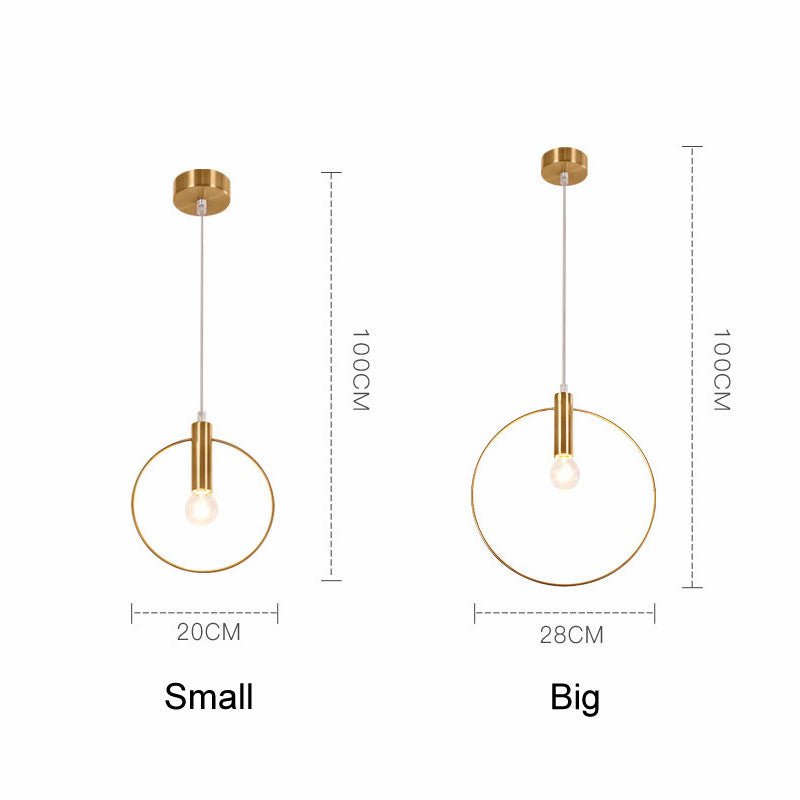 Simple Wrought Iron Post - Modern Chandelier - Zambeel