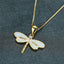 Simulated Opal Dragonfly Ladies' Pendant Necklace - Zambeel