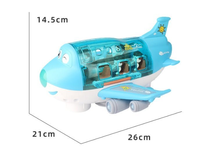 Simulation Model 360 Rotating Music Light Children's Toy Airplane - Zambeel
