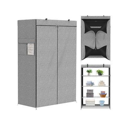 Single Zipper Double Rod Wardrobe - Zambeel