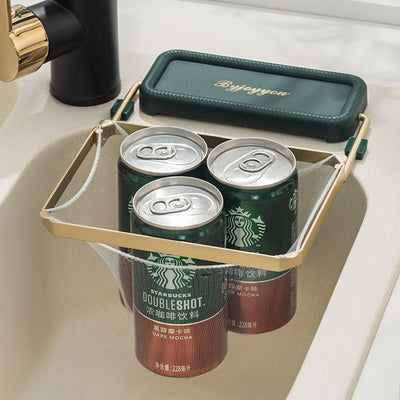 Sink Filter Rack Kitchen Foldable Sink Strainer Mesh Bag Stand Waste Garbage Net Shelf Anti - Clogging Disposable Garbage Mesh Bag - Zambeel