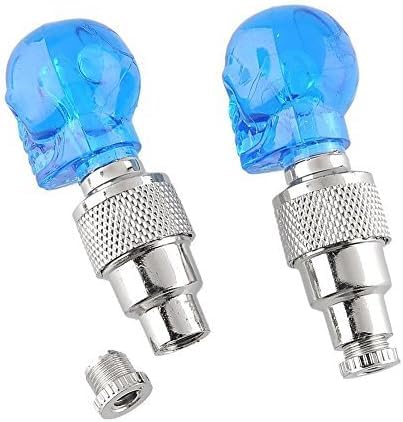 Skull Bike Tire Led Light Blue - Zambeel