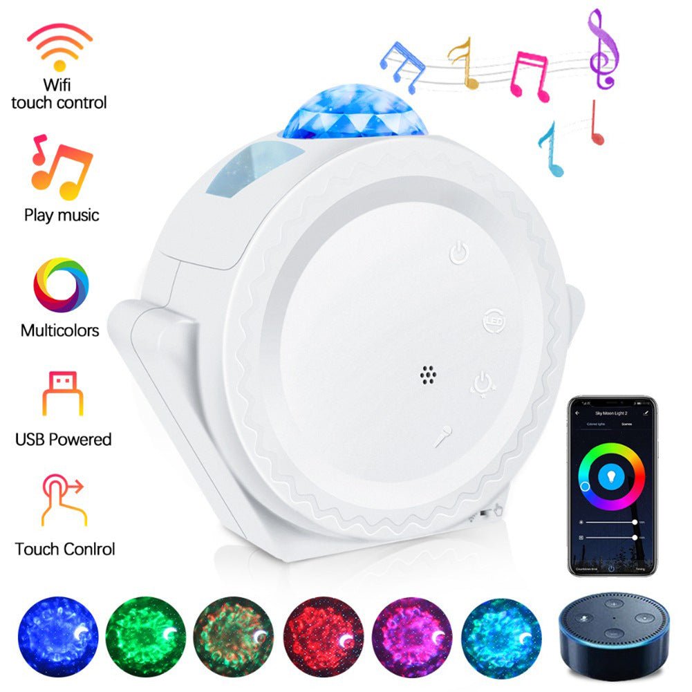 Sleeping Light Bedroom Bedside Table Lamp Starry Sky LED Mo - Zambeel