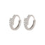 Small Diamond Ear Clip Female Light Luxury Minority Commuting Fashion Earrings Christmas Gift Wedding Jewelry - Zambeel