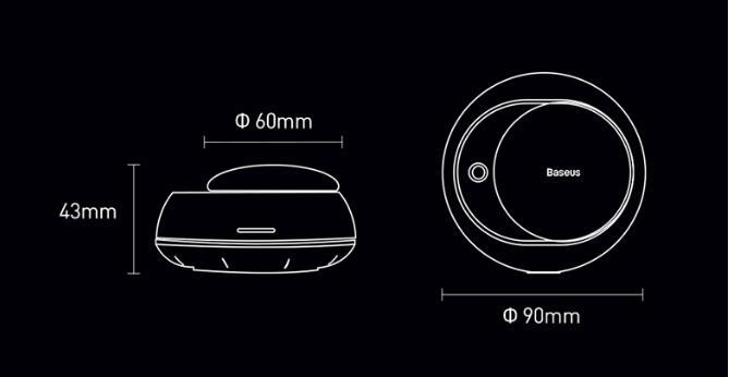 Smart Atomizing Round Aromatherapy Perfume Ornament In Car - Zambeel