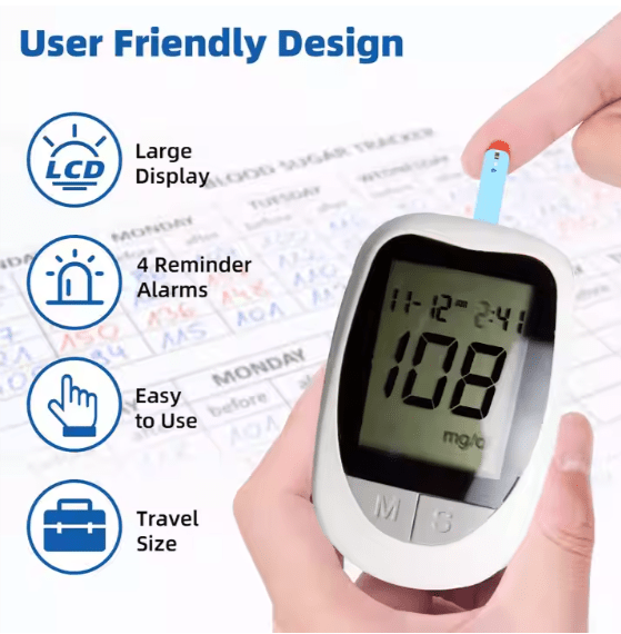 Smart Blood Glucose Meter - Zambeel