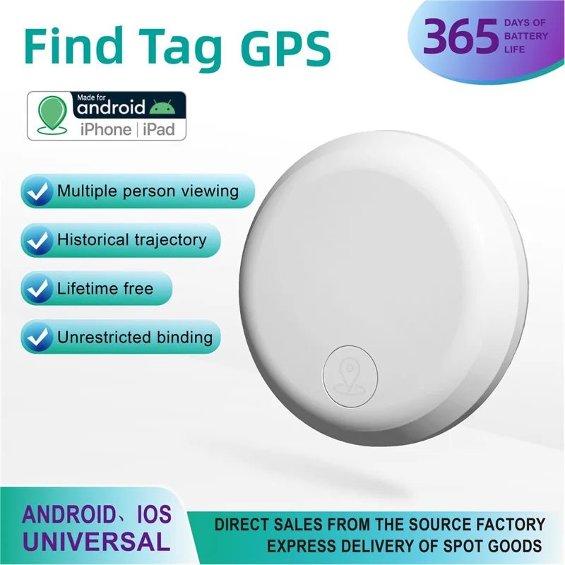 Smart Bluetooth Tracker Tag (Compatible with Apple Find My) - Zambeel