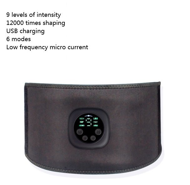 Smart Digital Display Fitness EMS Belt Abdominal Instrument Boxed Abdominal Muscle Trainer Lazy Fitness Artifact - Zambeel