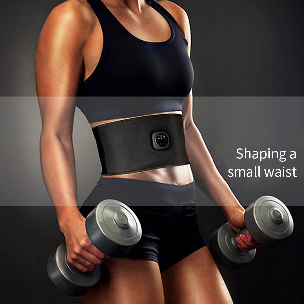 Smart Digital Display Fitness EMS Belt Abdominal Instrument Boxed Abdominal Muscle Trainer Lazy Fitness Artifact - Zambeel