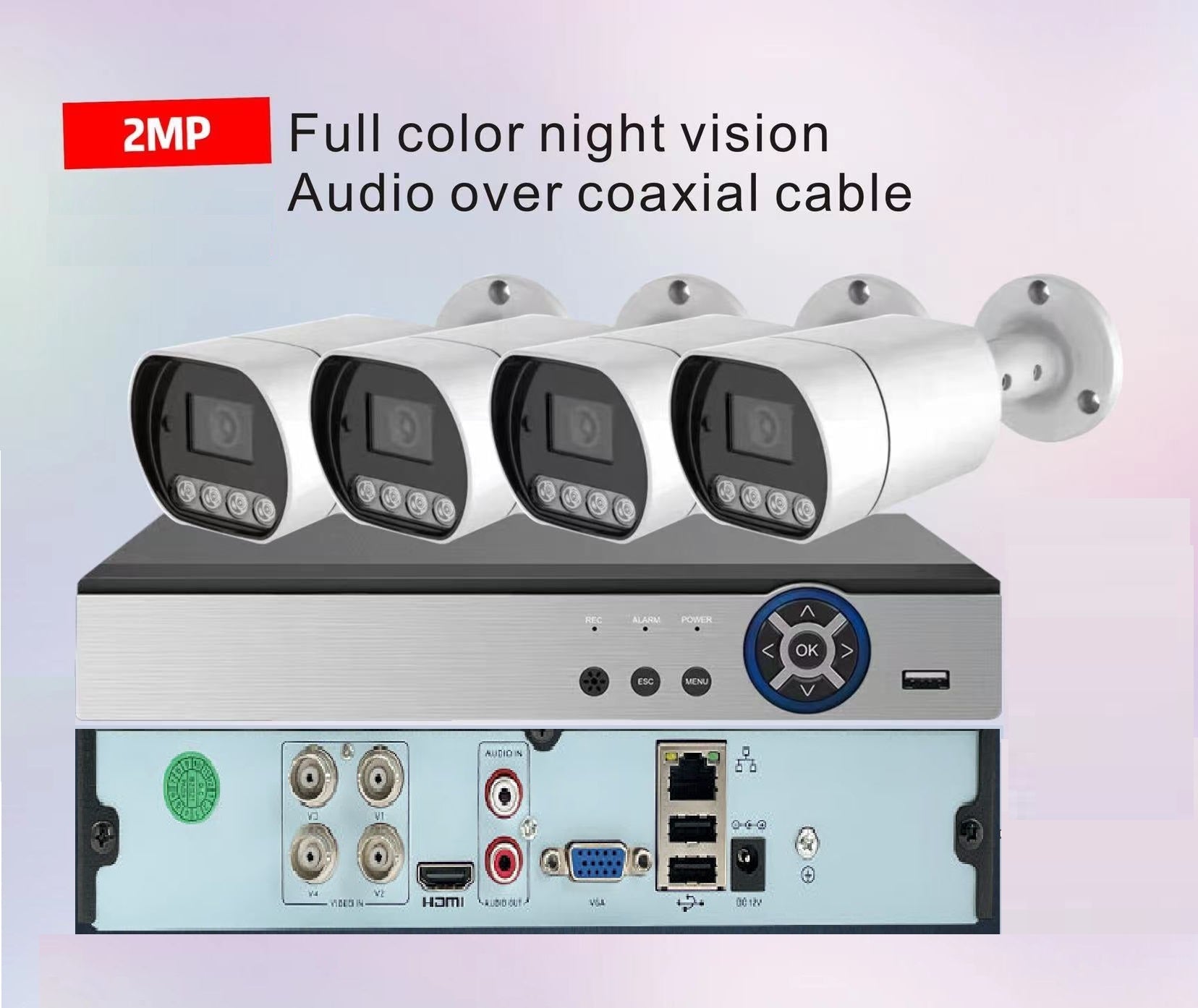 Smart H.265 Full - Color 4K Network Camera Kit © - Zambeel