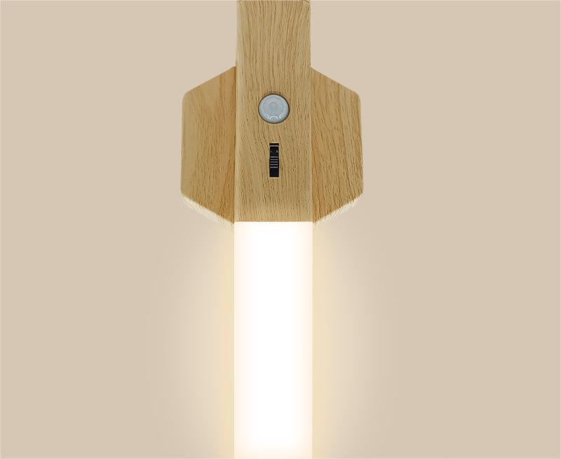 Smart Home Wooden Small Night Lamp Lamp LED Induction - Zambeel