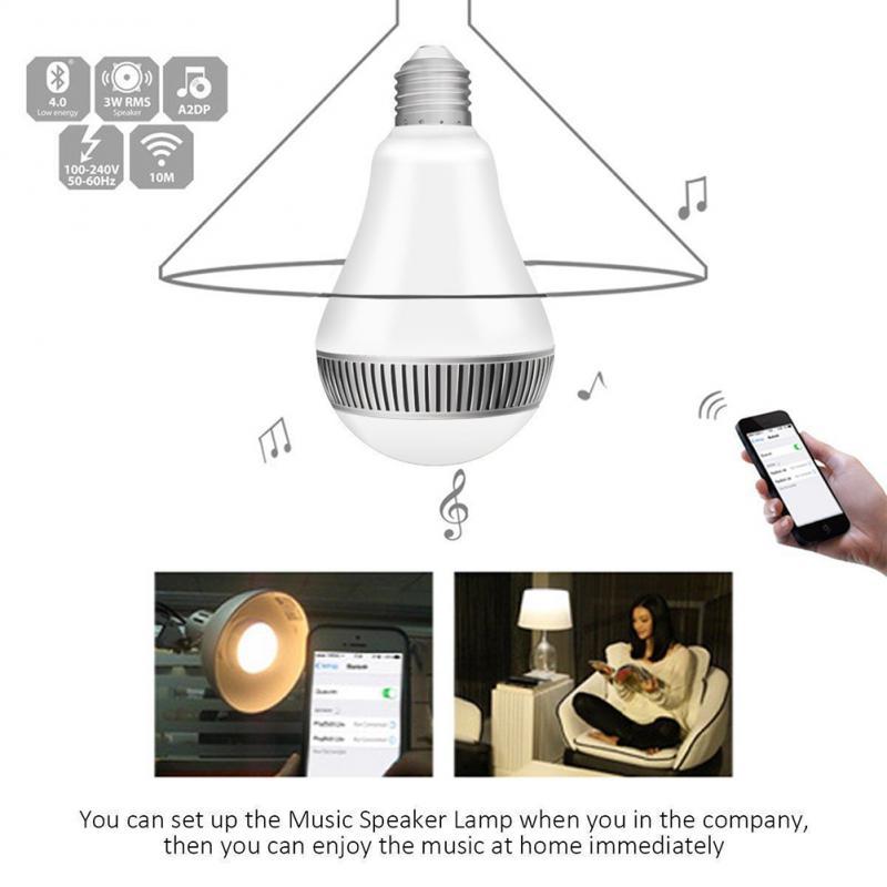 Smart LED Colorful Bulb Bluetooth Wireless Speaker - Zambeel