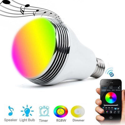 Smart LED Colorful Bulb Bluetooth Wireless Speaker - Zambeel
