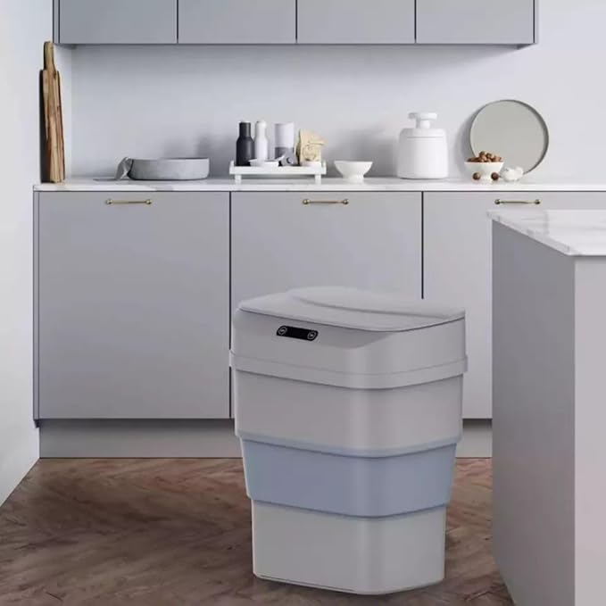 Smart Sensor Folding Infrared Trash Can - Zambeel