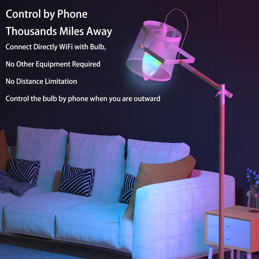 Smart WifI Led Lamp E14 RGB CW WW Led Bulb Dimmable 85 - 265V Voice Control Light Bulbs Alexa Google Home For Home Decorative - Zambeel