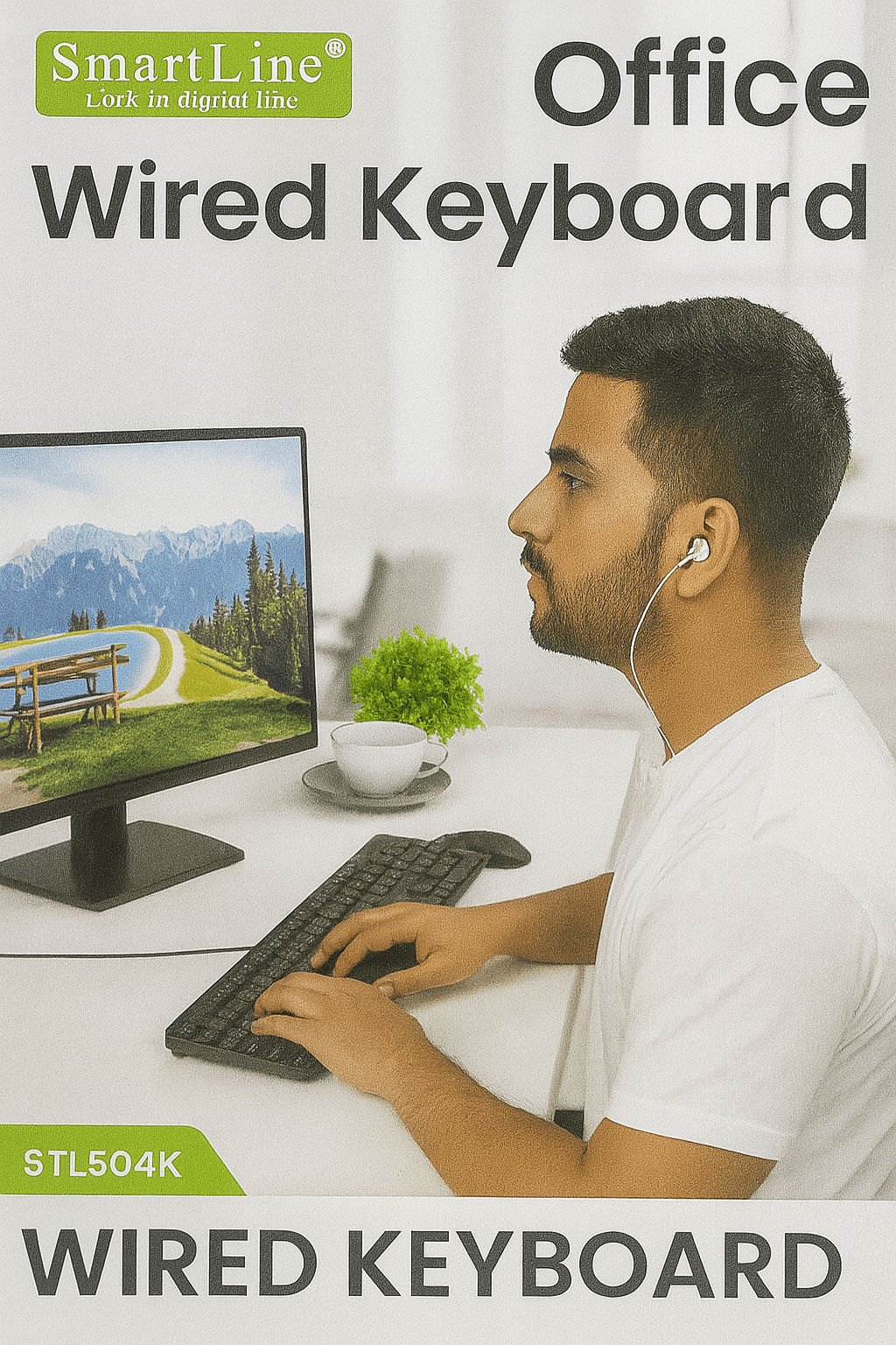 SmarTLine - Office Wired Keyboard - Zambeel