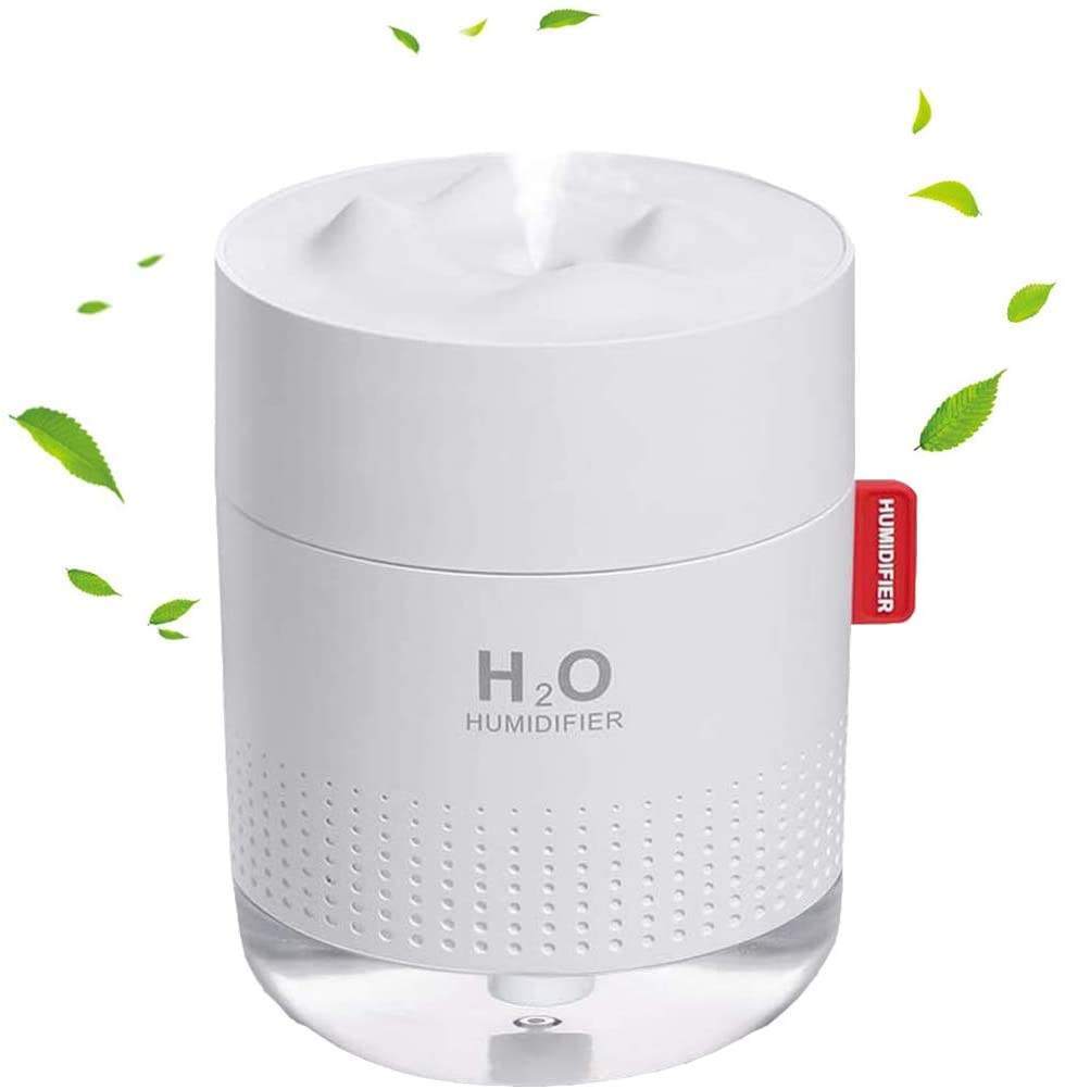 Snow Mountain Humidifier Mini Portable 500m Cool Mist Desktop Personal Air Ultrasonic Diffuser With Romantic Night Lamp - Zambeel