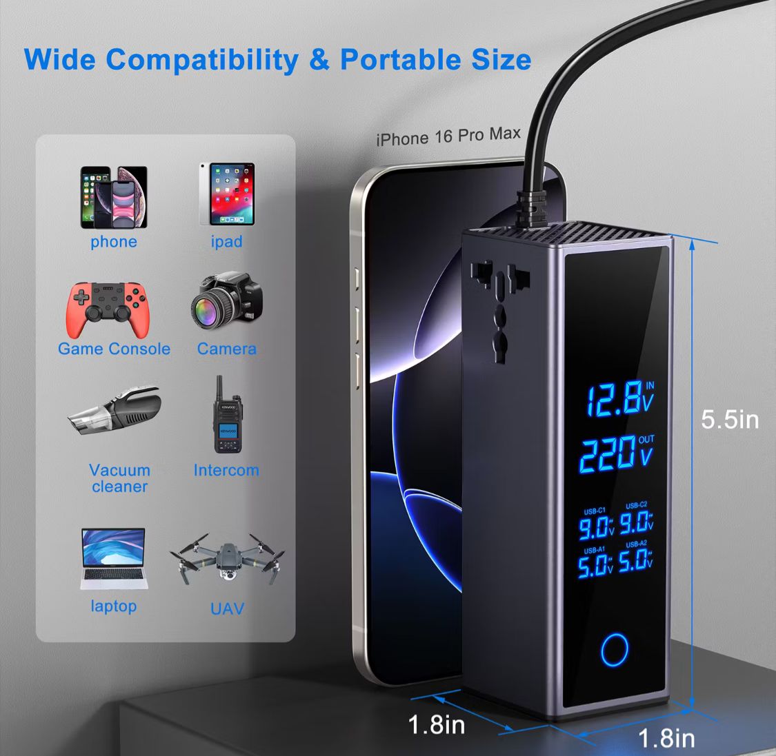 Socket Car Power Inverter © - Zambeel