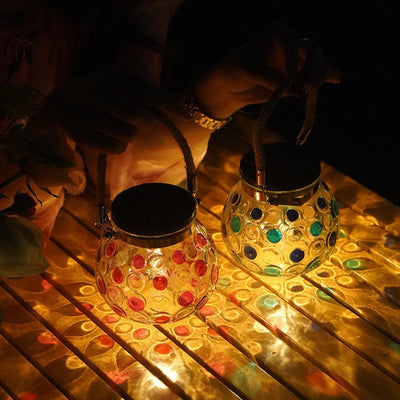 Solar Decorative Wave Point Outdoor Waterproof Small Night Light - Zambeel