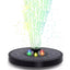 Solar Fountain Pump Fountain Light Round Floating Fountain Pump Color LED Light - Zambeel