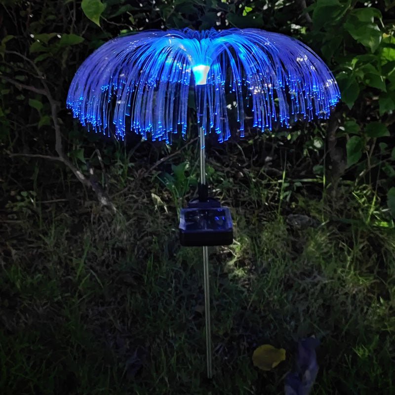 Solar Jellyfish Light Fiber Optic Courtyard Christmas Decoration - Zambeel