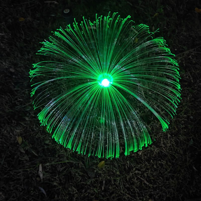 Solar Jellyfish Light Fiber Optic Courtyard Christmas Decoration - Zambeel