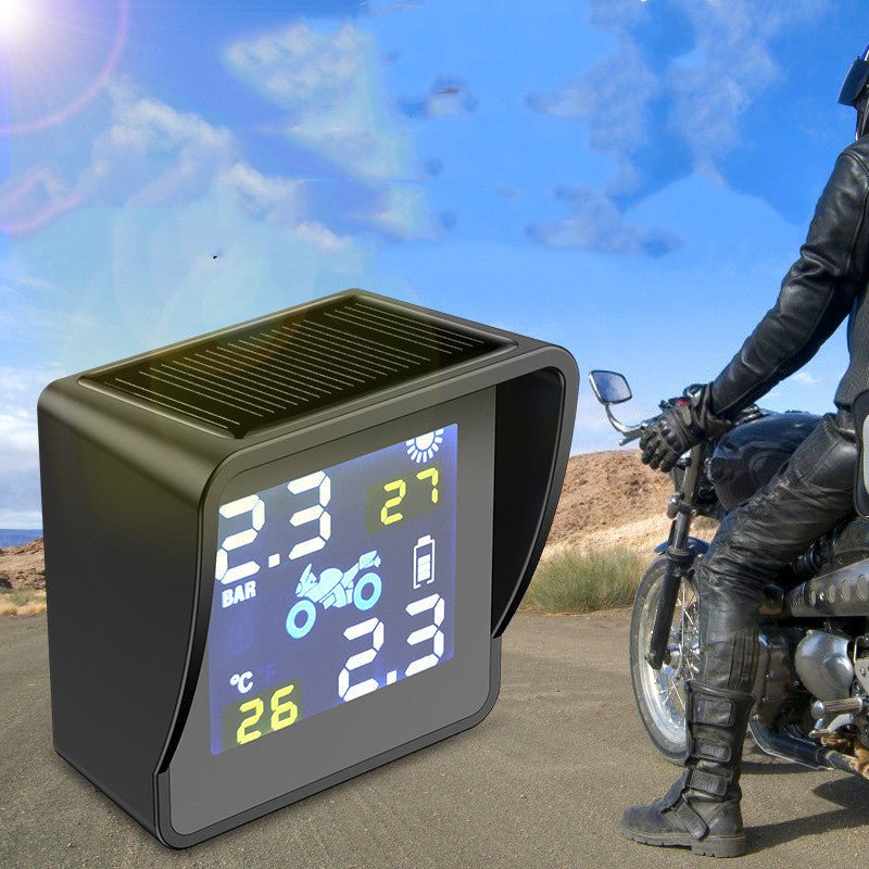 Solar Motorcycle Tire Pressure Monitor - Zambeel