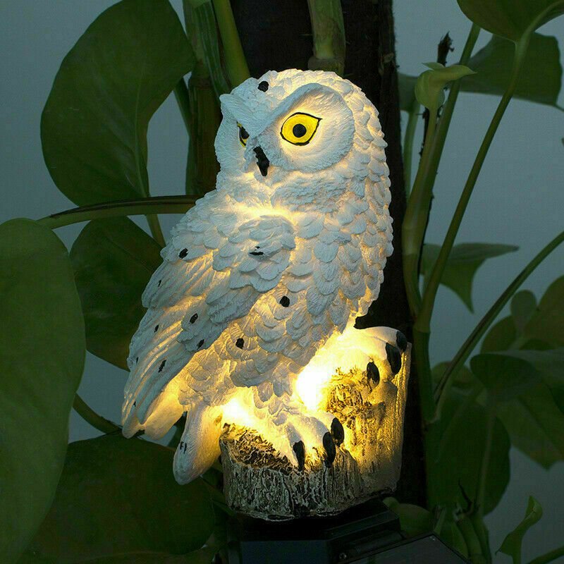 Solar Power LED Owl Parrot Lawn Light Outdoor Waterproof Garden Landscape Lamp - Zambeel