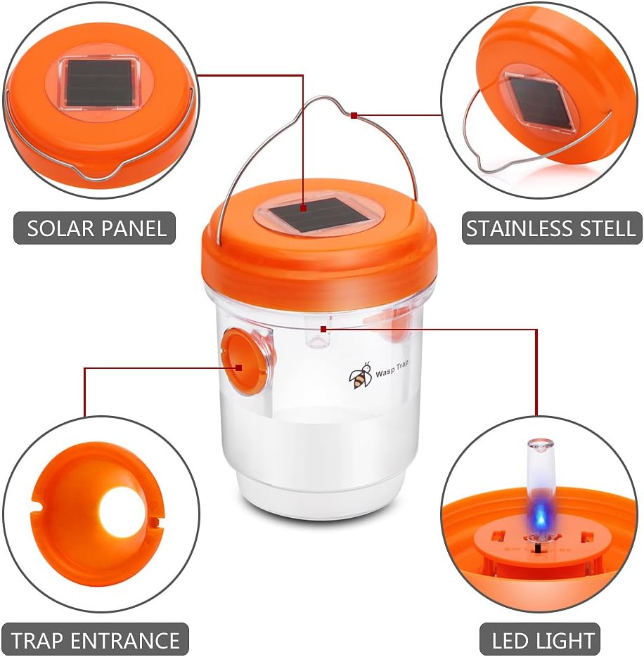 Solar - Powered Wasp Trap - Zambeel