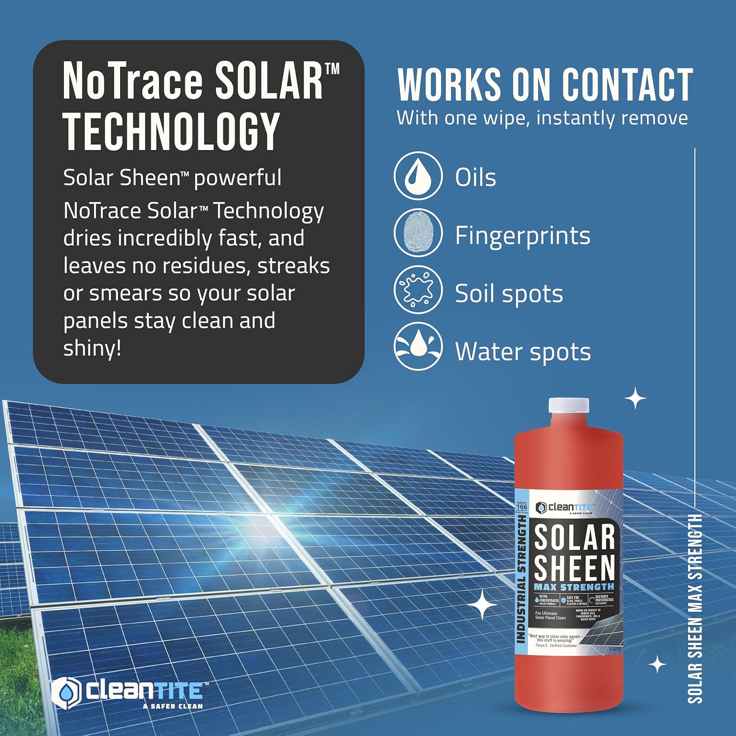 Solar Sheen Max Strength Cleaner - Zambeel