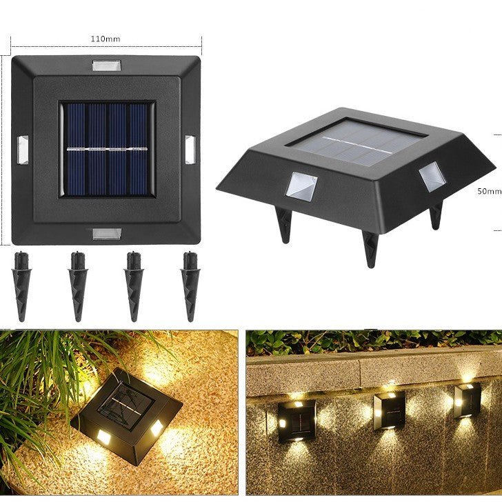Solar Small Night Outdoor Garden Wall Light Decorative Courtyard - Zambeel