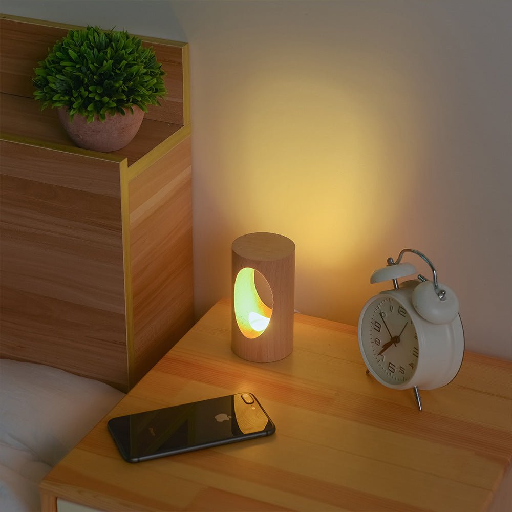 Solid wood LED reading lamp - Zambeel