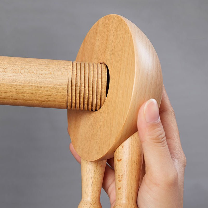 Solid Wood Tissue Holder Perforated Free Nordic Luxury Home Living Room Dining Table Roll Paper Holder - Zambeel