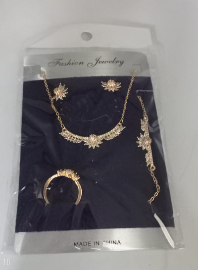 Solitaire Diamond Necklace Set - Zambeel