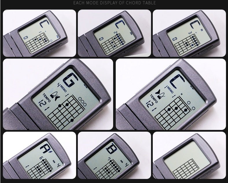 SOLO Pocket Guitar Portable Guitar Guitar Chord Trainer Small Guitar Simulation 6 Guitar Chord Table - Zambeel