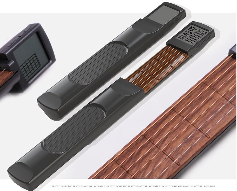 SOLO Pocket Guitar Portable Guitar Guitar Chord Trainer Small Guitar Simulation 6 Guitar Chord Table - Zambeel