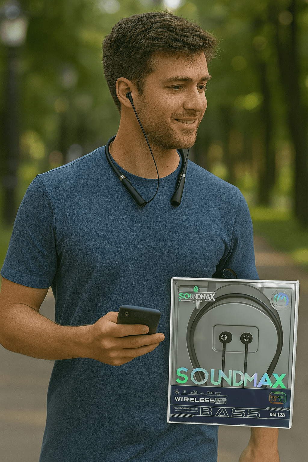Soundmax - Wireless Neckband Headphones - Zambeel