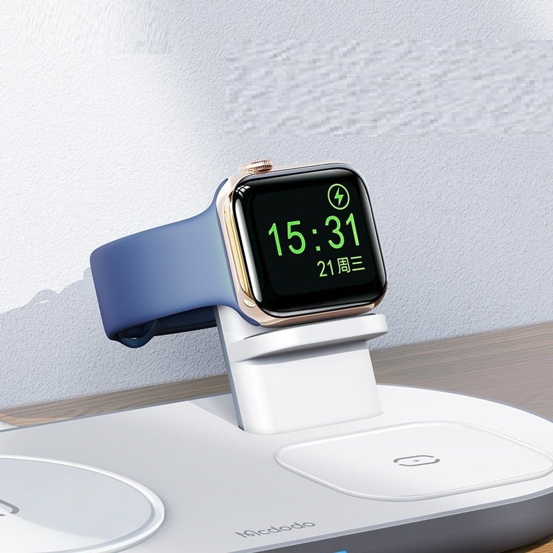 Spacecraft Series Desktop Magnetic Three - in - one Wireless Charger Vertical Charging Desktop Storage Bracket - Zambeel