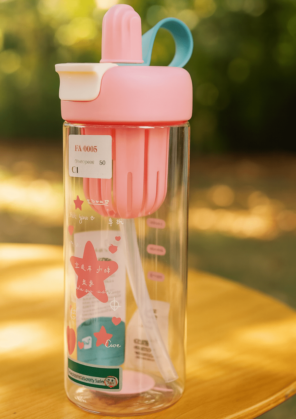 Sports Water Bottle with Straw - Zambeel