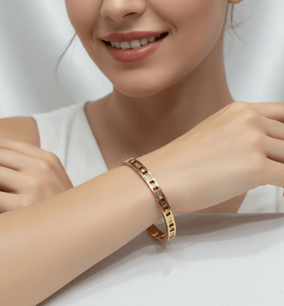 Square Prism Crystal Bangle - Zambeel