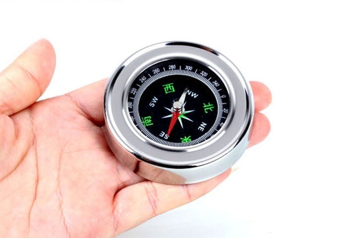 Stainless Steel Compass Portable Outdoor Hiking Camping - Zambeel