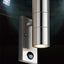 Stainless Steel GU10 Replaceable Bulb Human Body Induction Spotlight PIR Waterproof LED Outdoor Wall Lamp - Zambeel