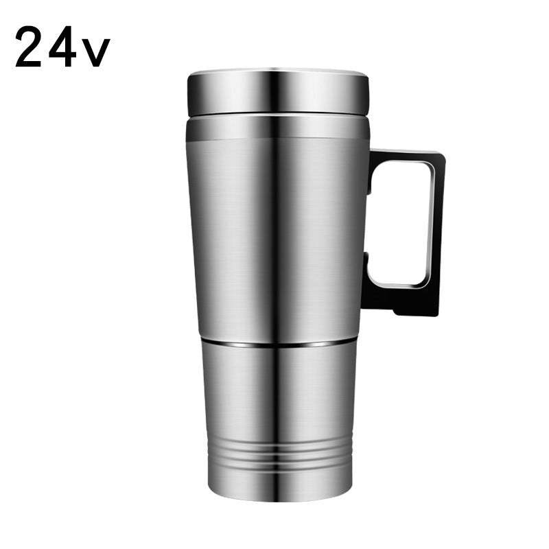 Stainless Steel Vehicle Heating Cup Heat Insulation Electric Car Kettle Camping Travel Kettle Water Coffee Thermal Mug - Zambeel
