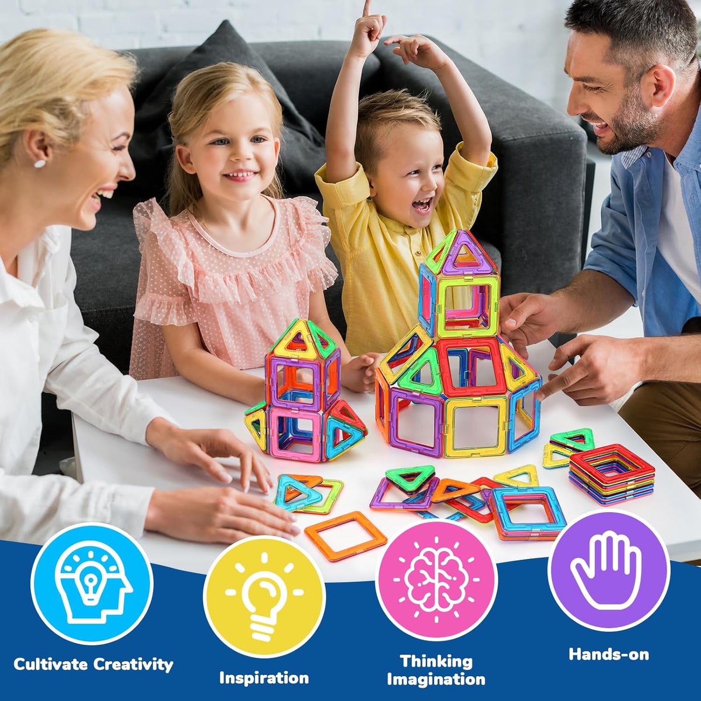STEM - Magnetic Building Blocks Set - Zambeel