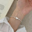 Sterling Silver Small Pieces Of Silver Heart Bracelet Female Niche - Zambeel