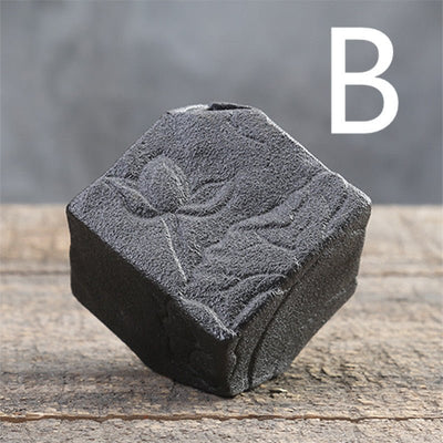 Stoneware Zen Chinese Flower Arrangement Vase - Zambeel