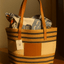 Striped Woven Tote Bag - Zambeel
